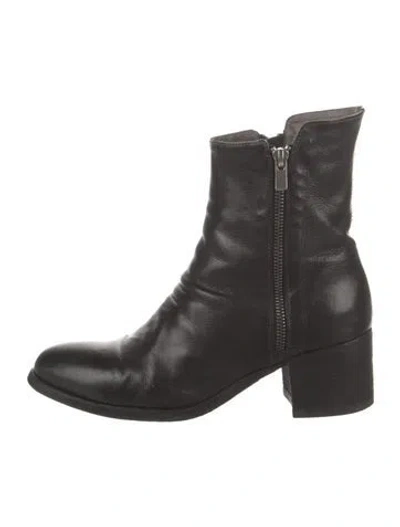Pre-owned Officine Creative Leather Boots In Black