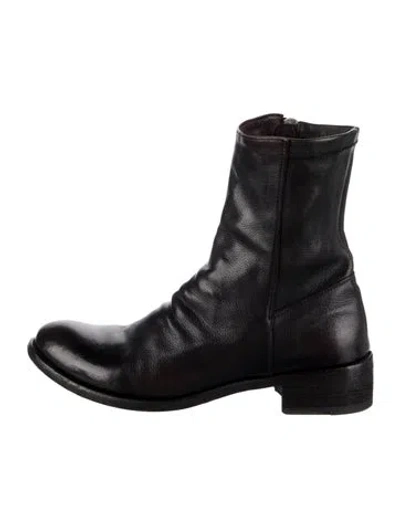 Pre-owned Officine Creative Leather Boots In Black