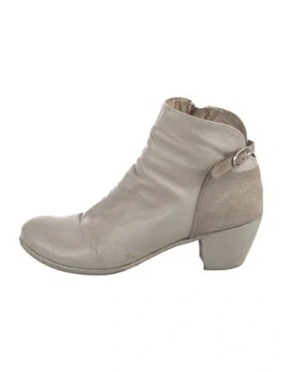 Pre-owned Officine Creative Leather Boots In Gray