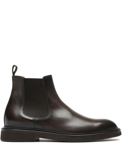 Officine Creative Hopkins Full-grain Leather Chelsea Boots In Brown