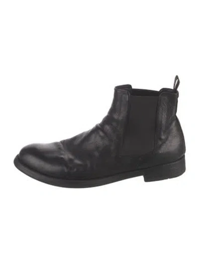 Pre-owned Officine Creative Leather Chelsea Boots In Black