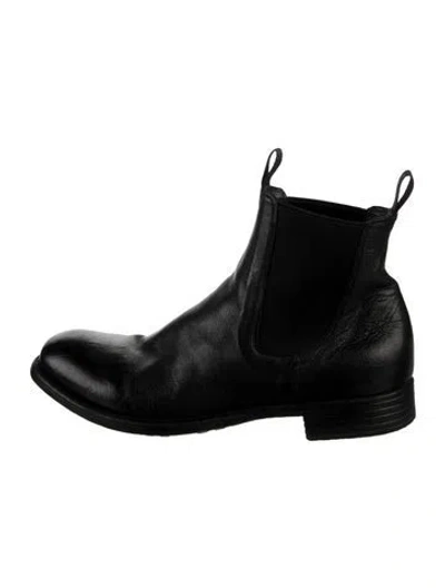 Pre-owned Officine Creative Leather Chelsea Boots In Black