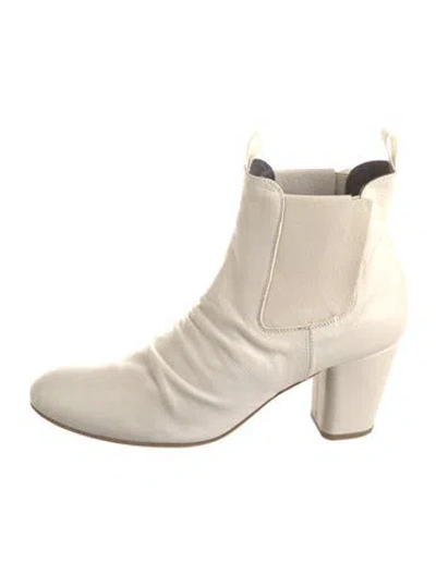 Pre-owned Officine Creative Leather Chelsea Boots In Neutral