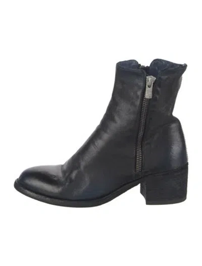 Pre-owned Officine Creative Leather Combat Boots In Black