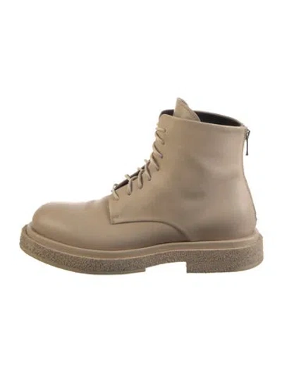 Pre-owned Officine Creative Leather Combat Boots In Neutral
