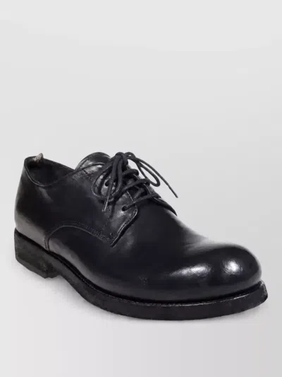 Officine Creative Leather Derby Shoes In Animal Print