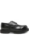 Officine Creative Leather Derby Shoes In Black
