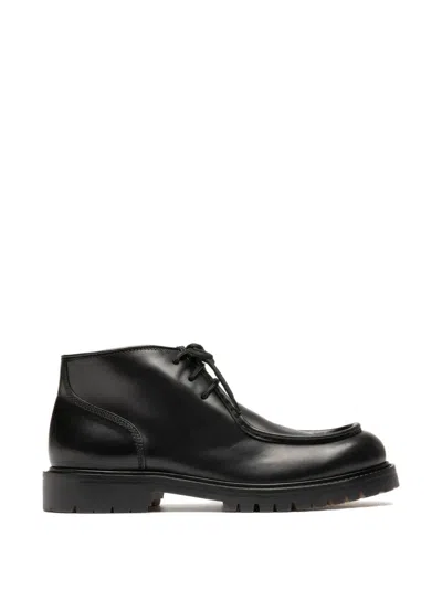 Officine Creative Leather Derby Shoes In Black
