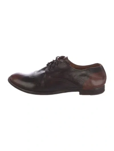 Pre-owned Officine Creative Leather Derby Shoes In Brown