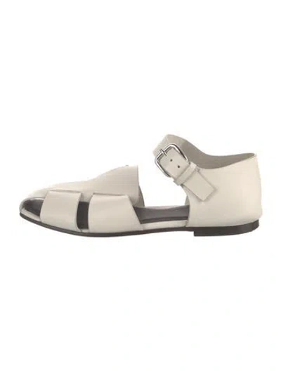 Pre-owned Officine Creative Leather Flats In Neutrals