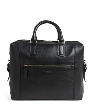 Officine Creative Leather Jules Briefcase In Black