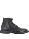 Officine Creative Anatomia Leather Lace-up Boots In Black