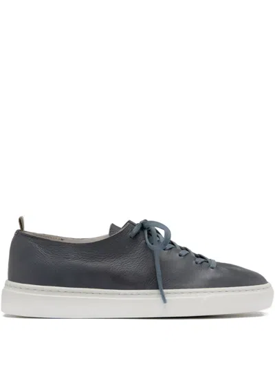 Officine Creative Leather Lace-up Sneakers In Blue