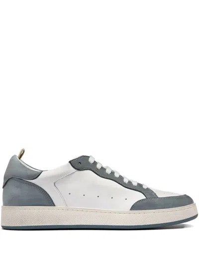 Officine Creative Leather Lace-up Sneakers In White