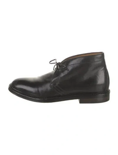Pre-owned Officine Creative Leather Lace-up Boots In Black