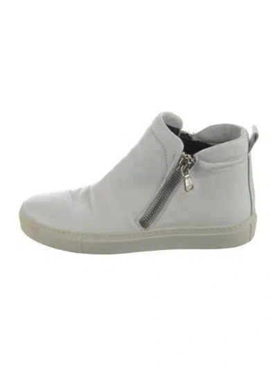 Pre-owned Officine Creative Leather Lace-up Boots In White