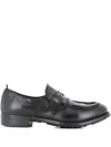 Officine Creative Leather Loafers In Black