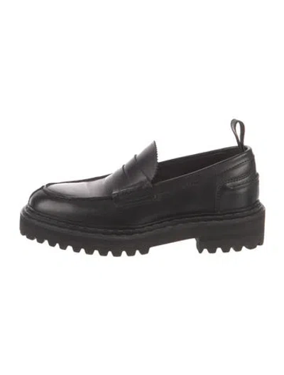Pre-owned Officine Creative Leather Loafers In Black