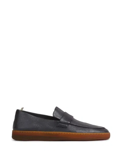 Officine Creative Herbie Full-grain Leather Loafers In Black