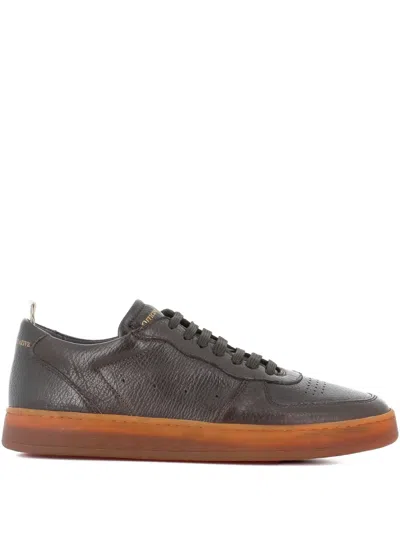 Officine Creative Leather Low-top Sneakers In Brown