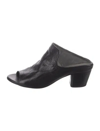 Pre-owned Officine Creative Leather Mules In Black
