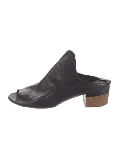 Pre-owned Officine Creative Leather Mules In Black