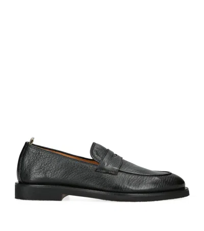 Officine Creative Leather Opera Flexi Loafers In Black