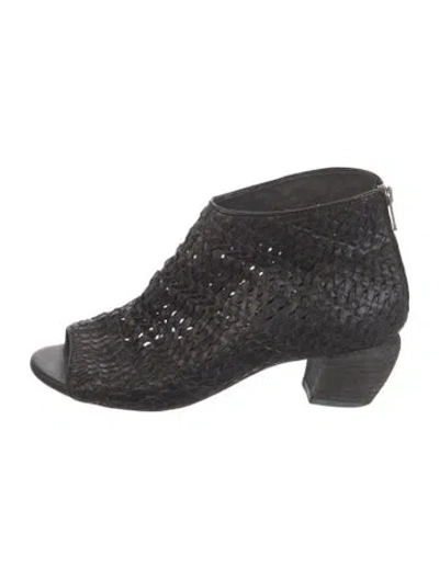 Pre-owned Officine Creative Leather Patterned Boots In Black