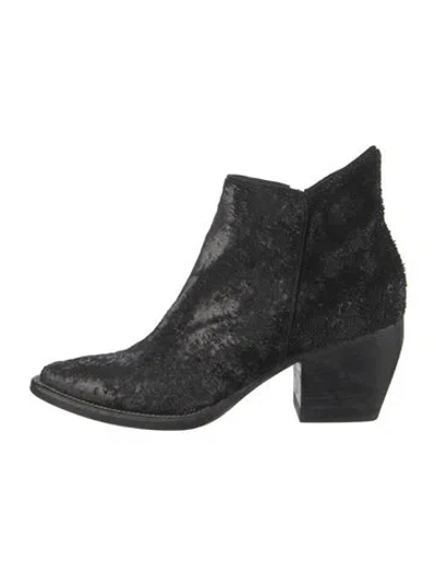 Pre-owned Officine Creative Leather Patterned Boots In Black