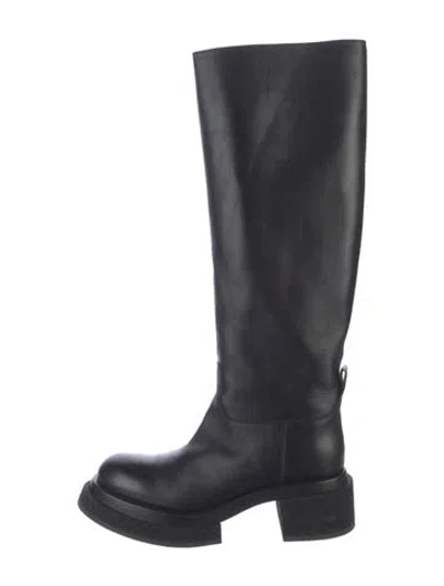 Pre-owned Officine Creative Leather Riding Boots In Black
