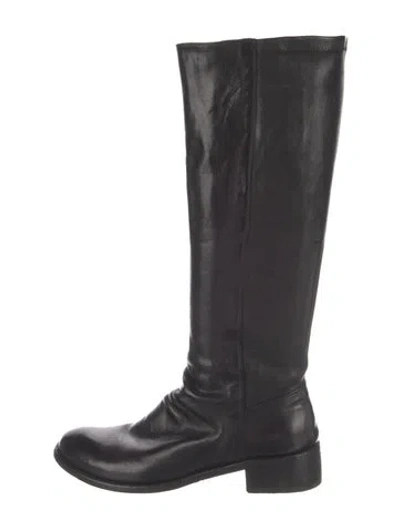 Pre-owned Officine Creative Leather Riding Boots In Black