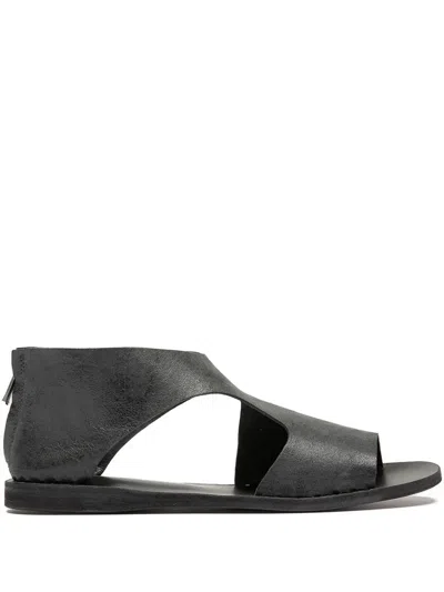 Officine Creative Leather Sandals In 黑色