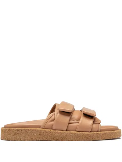 Officine Creative Leather Sandals In Neutrals