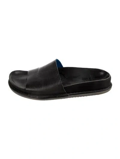 Pre-owned Officine Creative Leather Slides In Black