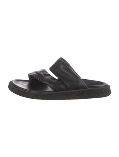 Pre-owned Officine Creative Leather Slides In Black