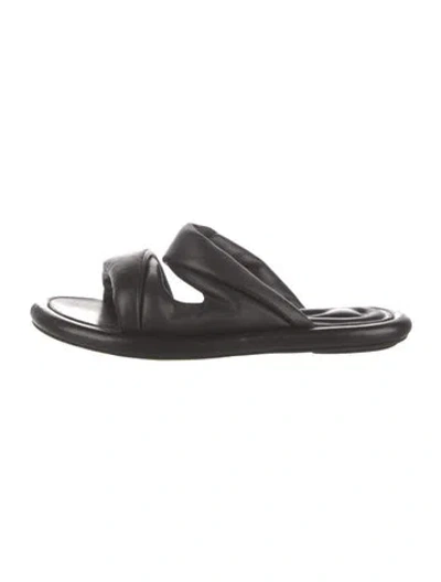 Pre-owned Officine Creative Leather Slides In Black