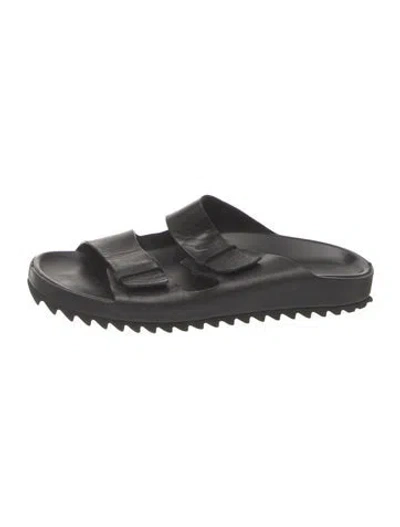 Pre-owned Officine Creative Leather Slides In Black