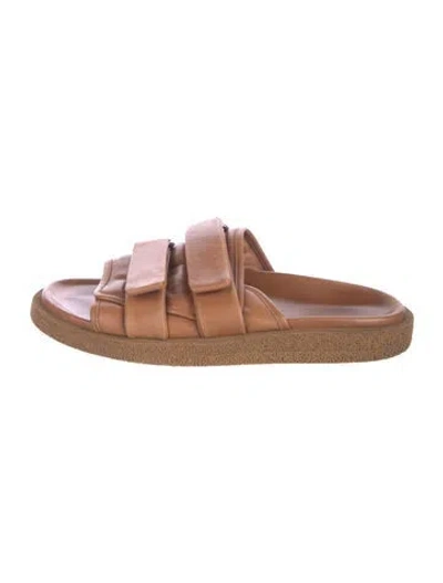 Pre-owned Officine Creative Leather Slides In Brown