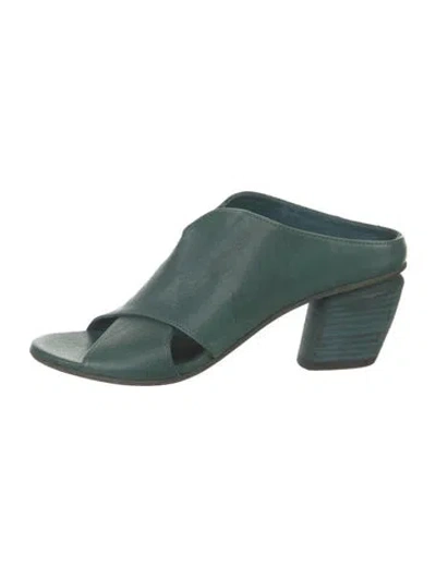 Pre-owned Officine Creative Leather Slides In Green