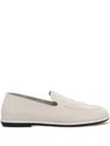 Officine Creative Leather Slip-on Loafers In Neutral