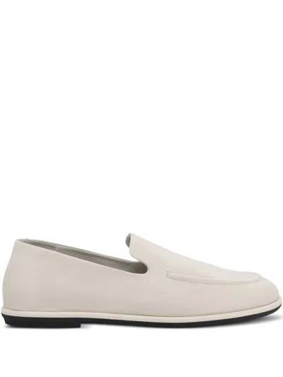 Officine Creative Leather Slip-on Loafers In Neutral