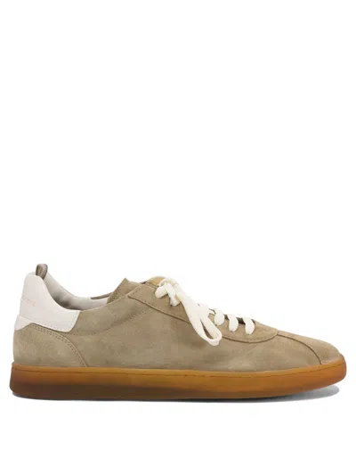 Officine Creative Leather Trainers In Green