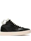 Officine Creative Leather Sneakers In Black