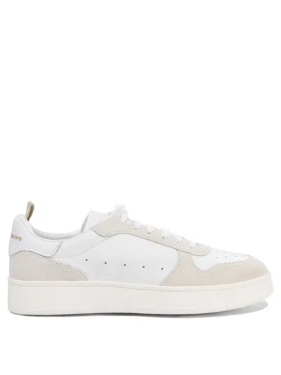 Officine Creative Leather Sneakers In White