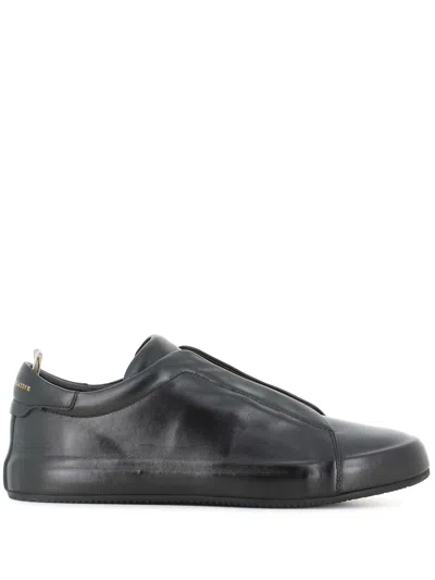 Officine Creative Leather Sneakers In Black
