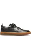 Officine Creative Asset 001 Deerskin Sneakers In Black