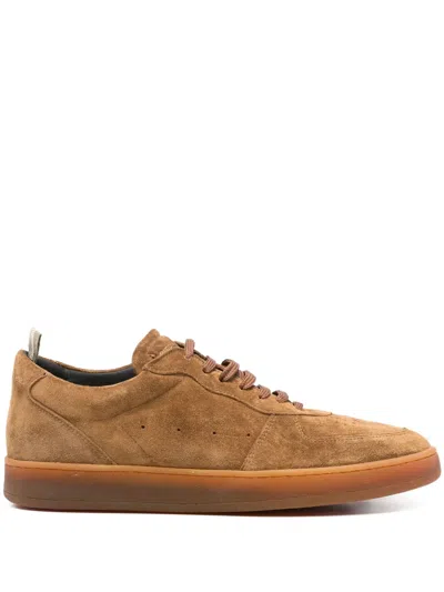 Officine Creative Leather Sneakers In Brown