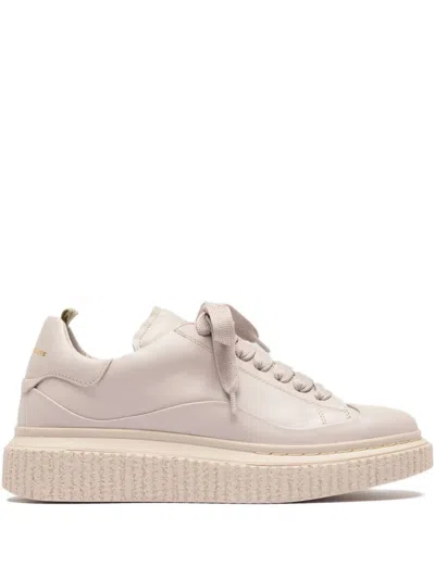 Officine Creative Leather Sneakers In Neutral