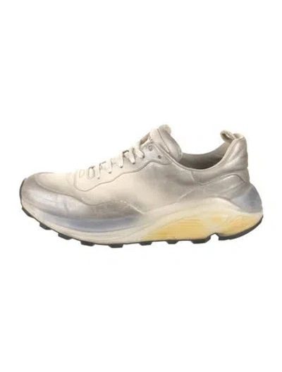 Pre-owned Officine Creative Leather Sneakers In Neutral