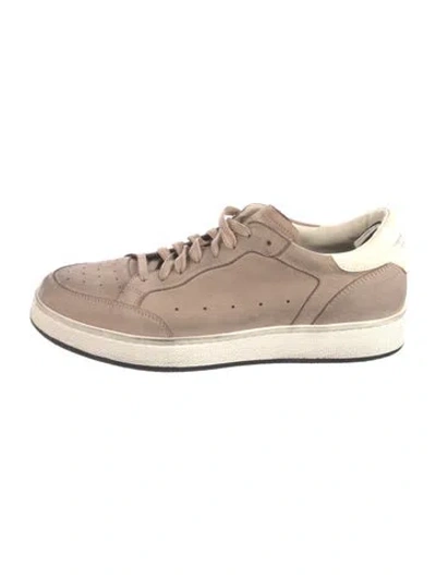 Pre-owned Officine Creative Leather Sneakers In Neutral